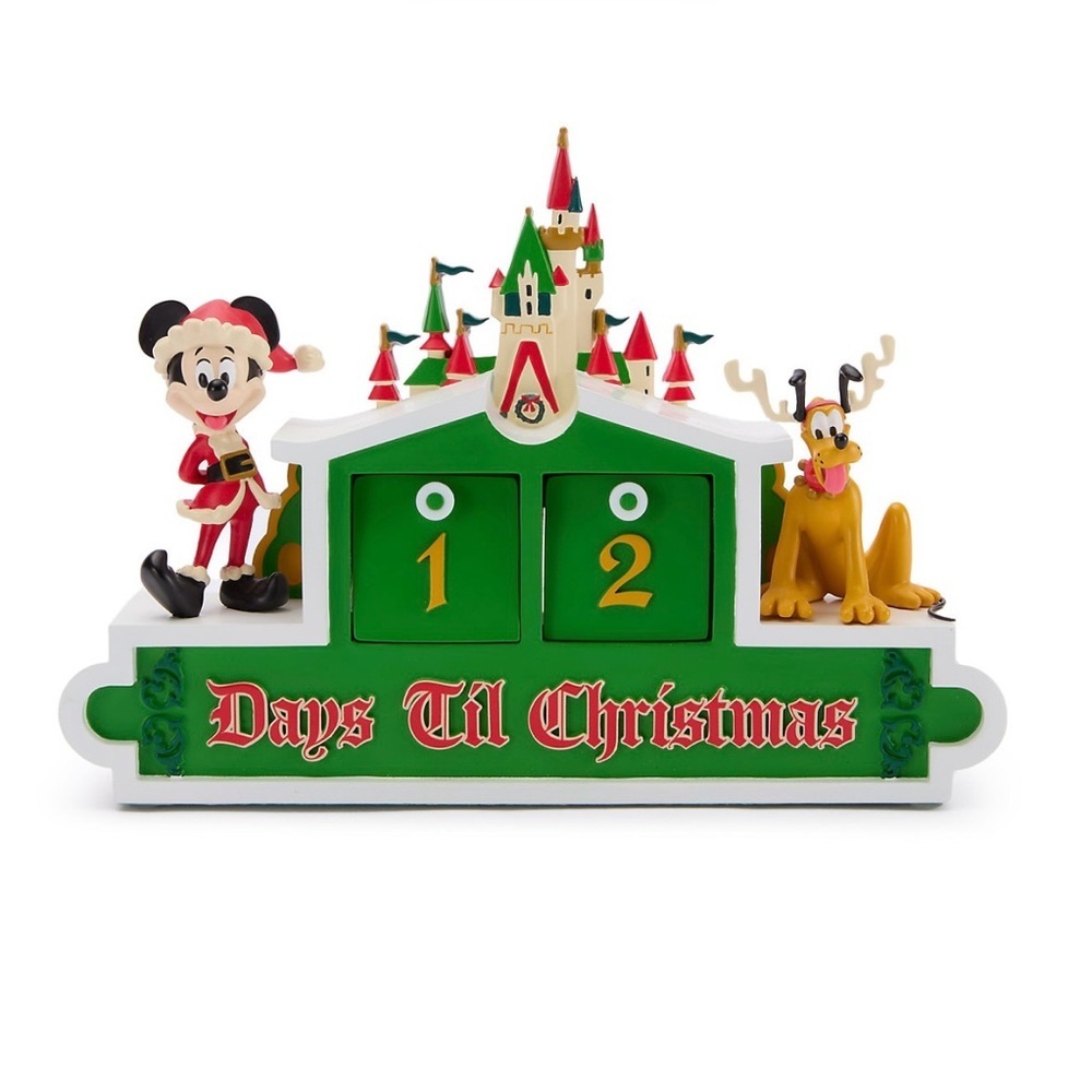Disney Fantasyland Castle Countdown Calendar Mickey Mouse Pluto,Christmas,NWT